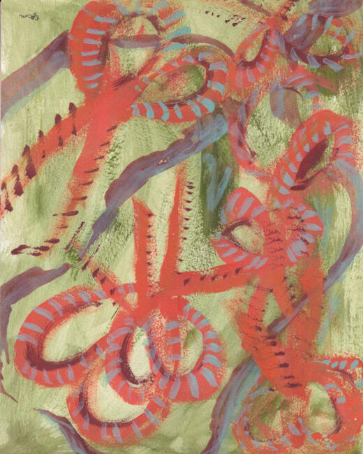Las Tijeras. Acrylic on Paper. 2023