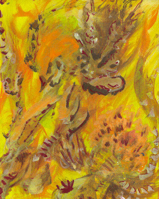 Untitled. Acrylic on Paper, 2023