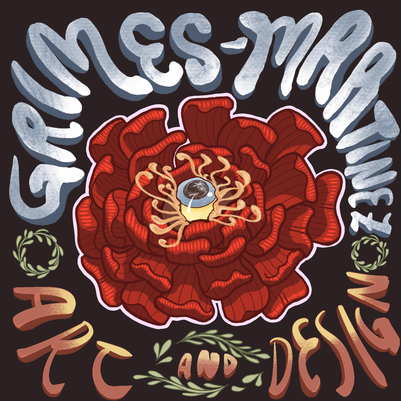 Grimes-Martinez Art & Design Logo. Finn and Félix Grimes-Martinez. Digital Illustration, 2025