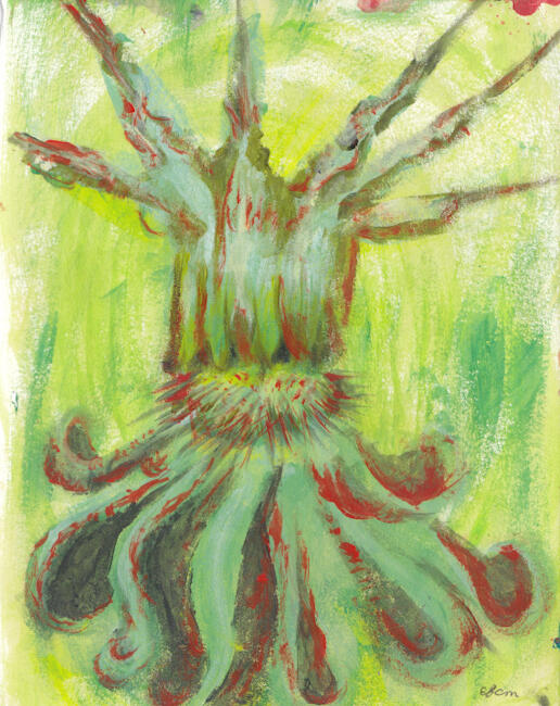 El Niño. Acrylic on Paper. 2023